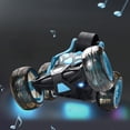 thumbnail image 4 of ChicYu 4WD Stunt Dump Truck,Rechargeable RC Vehicle with Gradient Climbing Mode and Light-Musical Load Monitoring System Blue, 4 of 6