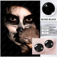 thumbnail image 3 of Lentes De Contacto Ciegos Negros Halloween Para Mascarada, 3 of 4