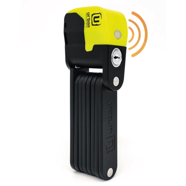 Candado para bicicleta Urban UR476Y plegable 90 cm con alarma de 120 dB