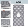 thumbnail image 4 of Silicone Sink Protector for Kitchen,Sink Protector Grid for Bottom of Center Drain Sink,Non- Heat Resistant Liner for Farmhouse Porcelain Sink, 4 of 7