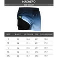 thumbnail image 6 of MADHERO Mens Swim Trunks with Liner 2 in 1 Quick Dry Swimming Shorts Swimwear Navy Blue Light Blue Size l, 6 of 6