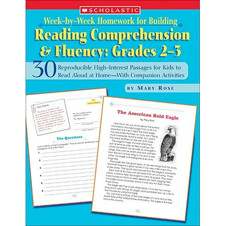 Week-By-Week Homework for Building Reading Comprehension & Fluency: Grades 2-3 : 30 Reproducible High-Interest Passages for Kids to Read Aloud at Home--With Companion (Best Read Alouds For 1st Grade)