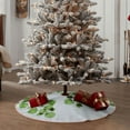 thumbnail image 6 of Bingfone Christmas Tree Skirt Mat Christmas Decoration Interior 48"-Watercolor Green Leaves, 6 of 8