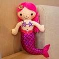 thumbnail image 3 of Plush Toys Cartoon Mermaid Doll Throw Pillow Children'S Comfort Toy Cute Doll Comfortable Throw Pillow 30Cm (Red), 3 of 4