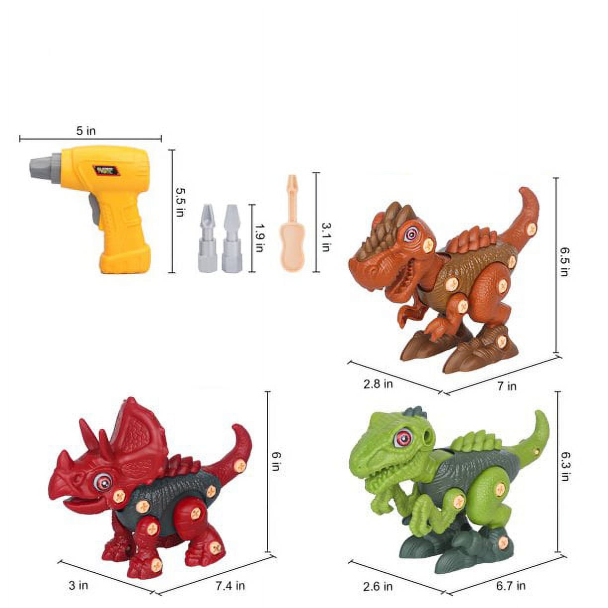 DINORUN Dinosaur Toys for Boys 3-5 - Dinosaur Truck Toy Dinosaur Playset  Gift for Kids 