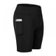thumbnail image 1 of Pantalones cortos de yoga para mujer, de cintura alta, con control de abdomen y bolsillos., 1 of 7