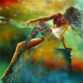 thumbnail image 1 of DIY diamante pintura completo redondo taladro colorido chica mosaico strass imagen Likrtyny Arte deco, 1 of 9