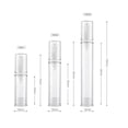 thumbnail image 3 of 10PCS Travel Bottles Set Plastic Vacuum Lotions Bottles Empty Refillable Pump Press Spray Bottle for Essential Oils, Fine Mist Spray Clear Cosmetics Dispenser Containers (5ML,Lotions Bottle), 3 of 5