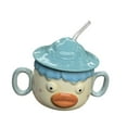 thumbnail image 4 of Bonita taza de café de cerámica, taza de té, tazas novedosas para beber, taza de leche, taza para leche Azul, 4 of 9