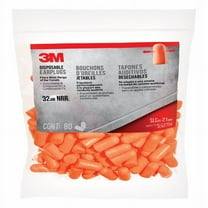 3M 32 Db Disposable Soft Foam Ear Plugs Orange 80 Pair