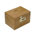 thumbnail image 1 of Caja fuerte de madera con cerradura de combinación de 15 x 9,5 x 9,5 cm, 1 of 2