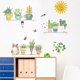 thumbnail image 5 of 1 Juego de pegatinas de animales para gatos, plantas en macetas en el estante, pegatina de pared, decoración de pared de salón para dormitorio JAMW Sencillez, 5 of 5