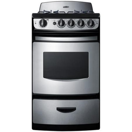Summit PRO247SS 24 in. Wide Sealed Burner Gas Range, Stainless Steel - Replaces