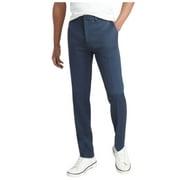 Kenneth Cole Mens Slim fit Dress Pants 34 / 30 Blue Solid Stretch