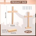thumbnail image 2 of Juego de 6 cruces de madera Suzile de 30 cm, sin terminar, para manualidades, 2 of 6