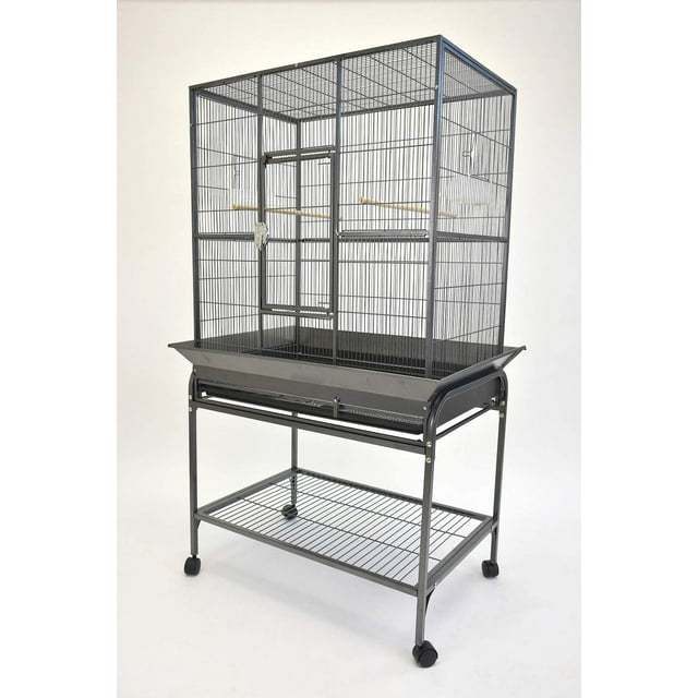 Grande Cage de Vol 32X21 Pouces avec Support Roulant