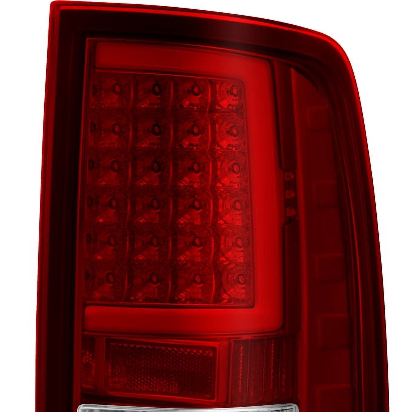 AKKON - For 2009-2018 Dodge Ram 1500 10-18 2500 3500 Red LED Tube Tail Lights Lamps Pair Housing Set
