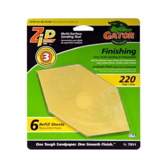 Ali Industries 7211 6pk 220grit Sanding Sheet