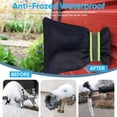 thumbnail image 2 of EXLEAF 2026 New 4Pack Outdoor Faucet Covers for Winter-Outside Hose Bib Spigot Covers Protector Socks for Winter Freeze Protection Insulation Waterproof Insulated Backflow Cover,6.7"X8.3",Black, 2 of 7
