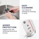 thumbnail image 5 of Funda para llave de coche compatible con VW Golf 7 MK7 de 3 botones - Funda protectora de silicona suave - Color blanco, 5 of 5