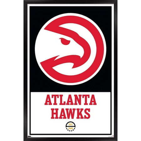 NBA Atlanta Hawks - Logo 21 Wall Poster 22.375 x 34 Framed