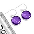 thumbnail image 3 of Amethyst Quartz Earring 925 Sterling Silver Handmade Jewelry, 3 of 4