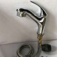 thumbnail image 1 of Robinet de Cuisine Extensible à 180 °, Haute Pression avec jet d'Eau Réglable en 2 Modes, Robinet d'Évier Chromé, Mélangeur à Levier Unique, 1 of 5