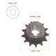 thumbnail image 3 of 06B Rodillo Cadena Piñón 13T Paso 3/8" 14mm Diámetro A3 Carbono Acero Motor Accionamiento Engranaje, 3 of 6