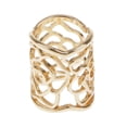 thumbnail image 1 of KLKCMS Silk Scarf Shawl Clips s Holder for Wedding Party Hollow Out Rose Floral Gold, 1 of 9