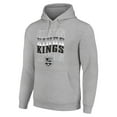 thumbnail image 2 of Men's Starter Heather Gray Los Angeles Kings Four Team Name Logo Fleece Pullover Hoodie, 2 of 3