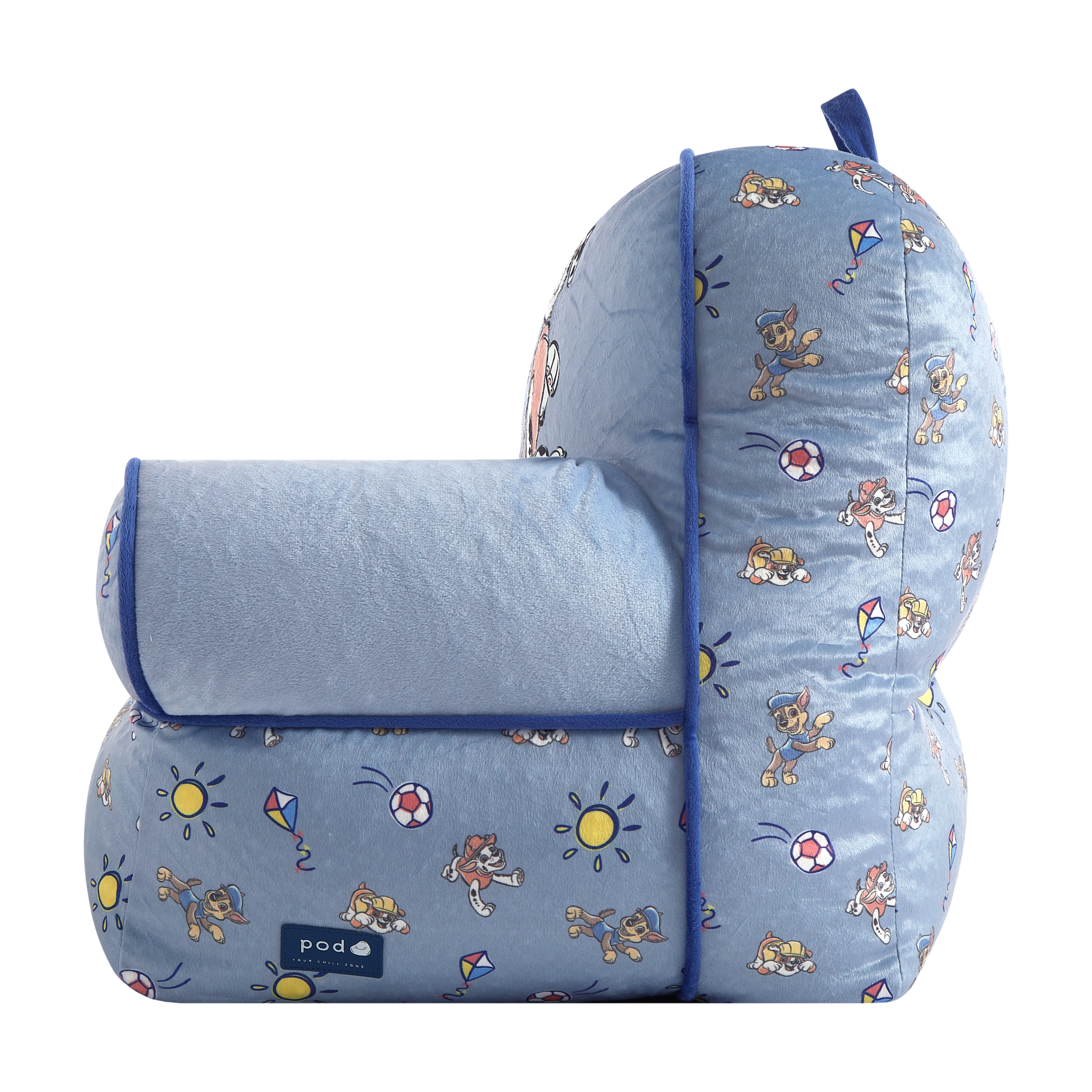 Paw Patrol Toddler Square Bean Bag Chair, Blue
