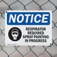 thumbnail image 5 of (2 Pack) Respirator Required Spray Painting OSHA Notice Sign 14 Inch X 10 Inch Indoor / Outdoor Rust-Free Aluminum Metal Signs for Workplace, Workshop, and Construction Site, Made in, 5 of 8