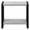 Gray, variant on Dtwnek Rectangle Side Table with Bottom Shelf, Wood Top End Table for Living Room, Bedroom, Black