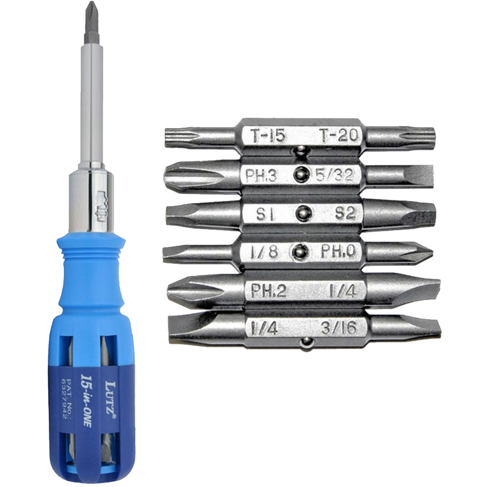 Lutz 15IN1 15In1 Ratcheting Screwdriver Set