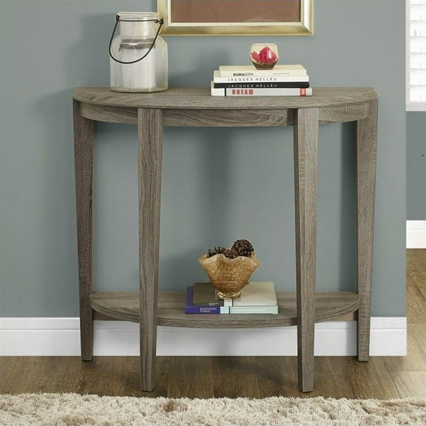 Monarch Accent Table 36"L / Dark Taupe Hall Console
