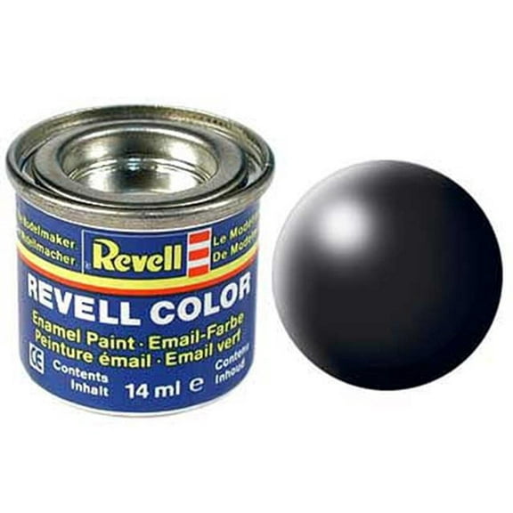 Revell 47oz Black Silk Enamel Art Paint