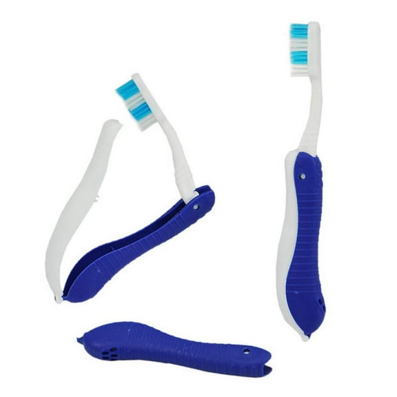 QenASHaing Folding Travel Toothbrush, Mini Size Compact Design for Hygiene, Portable for Camping Hiking Outdoor Trips