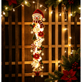thumbnail image 5 of Glowing Christmas Door Hanger,LED Light Up Snowman Christmas Ornament, Spiral Cascading Hanging Decor for Front Door, Window, Fireplace, Christmas Party Supplies, 5 of 8