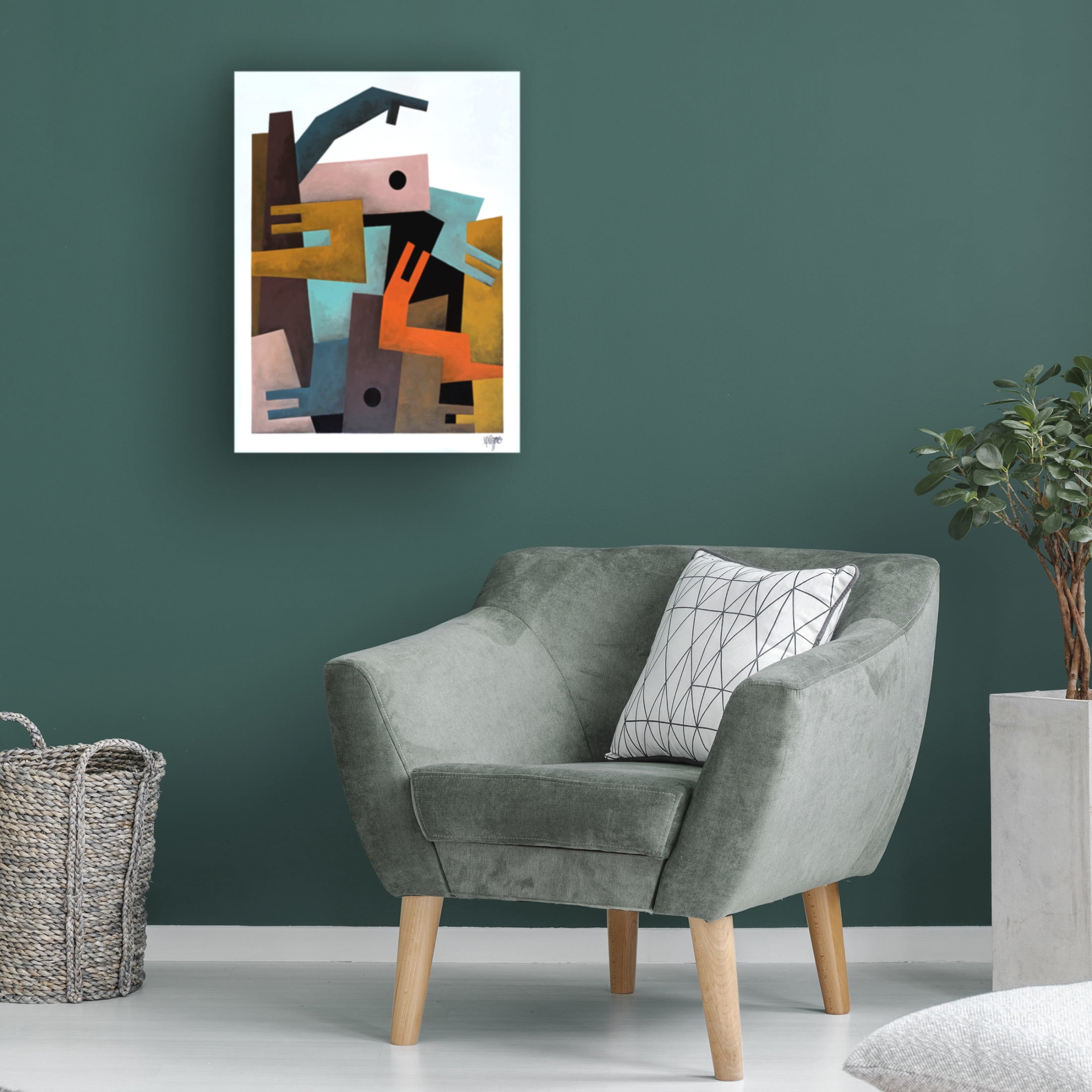 Canvas Wall Art - Antony Squizzato 'Crawler' Wall Art for Living Room, Bedroom, or Office Décor by Trademark Fine Art - 18 x 24 Inches