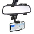 thumbnail image 1 of Soporte para teléfono con espejo retrovisor, soporte para teléfono de coche con clips giratorios y ajustables, soporte universal para smartphone, 1 of 5