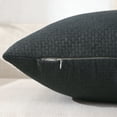 thumbnail image 3 of Jepeak Woven Textured Throw Pillow Covers Cushion Cases Pack of 2 Solid Linen Decorative Square Pillow Cover for Sofa Bed Couch (24x24 inch, Charcoal Gray), 3 of 11