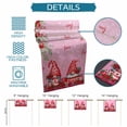 thumbnail image 6 of Red Gnomes Table Runner - 48 Inch Long Valentine's Day Love Roses Leaves Ombre Pink Cotton and Linen Blended Dress Scarves Farmhouse Table Runner for Kitchen Dining, Coffee Table, 13" x 48", 6 of 8