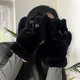 thumbnail image 4 of CaiYueKe Black Cat Plush Warm Gloves - Windproof Thermal Gloves with Faux Fur Lining for Cycling Driving Touchscreen, Cold Weather Handwear Outdoor Sports for Men Women, 4 of 8