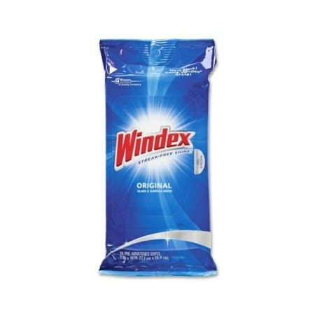 Windex Glass & Surface Wet Wipe, Cloth, 7 X 10 DRKCB702325