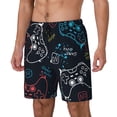 thumbnail image 2 of Haiem Joystick Gamepad Mens Swim Trunks with Compression Liner 2 in 1 Swimming Shorts Stretch Swimwear Quick Dry,Board Shorts-Large, 2 of 9