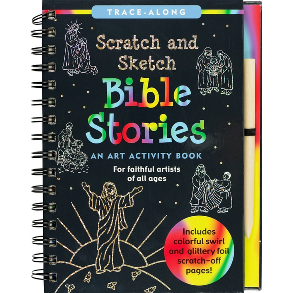 Scratch and Sketch TraceAlong Bible Stories An Art Activity Book for Faithful Artists of All
