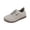 17#Gray, variant on Womens Comfort Soft Sole Mesh Shoes, Lace Up Lightweight Walking Flats, Sport Letter Breathable Casual Footwear Brown 41