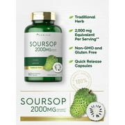 Soursop Leaves | 2000mg | 160 Capsules for Men and Women | by Carlyle