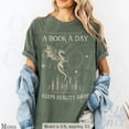 Funny Book Lover T-Shirt - 'A Book A Day Keeps Reality Away' Graphic Tee For Women & Readers