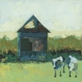 thumbnail image 2 of Jachimiec, Sue 15x15 Gold Ornate Wood Framed with Double Matting Museum Art Print Titled - Crooked Cow Barn, 2 of 4
